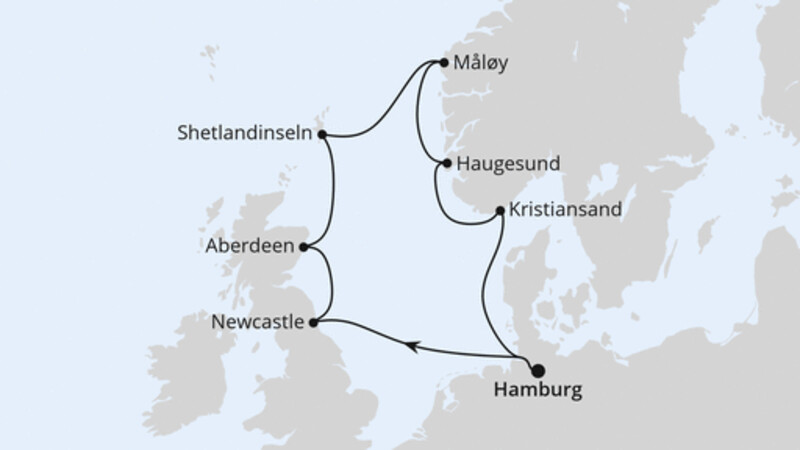 Großbritannien & Norwegen ab Hamburg Großbritannien & Norwegen ab Hamburg