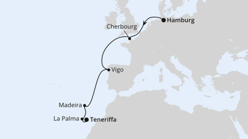 Von Hamburg über Madeira nach Teneriffa Von Hamburg über Madeira nach Teneriffa