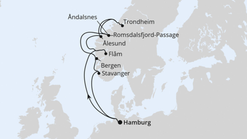 Norwegens Fjorde ab Hamburg Norwegens Fjorde ab Hamburg