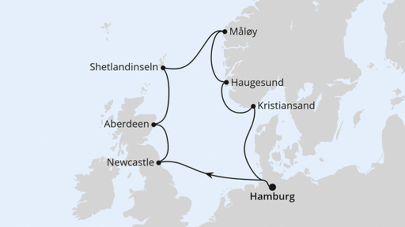 Großbritannien & Norwegen ab Hamburg Großbritannien & Norwegen ab Hamburg