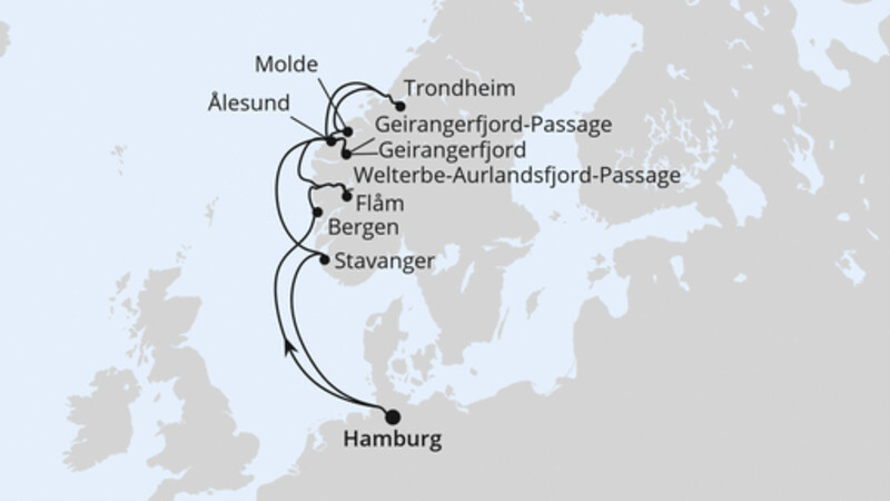 Norwegens Fjord-Weltnaturerbe ab Hamburg 1 Norwegens Fjord-Weltnaturerbe ab Hamburg 1