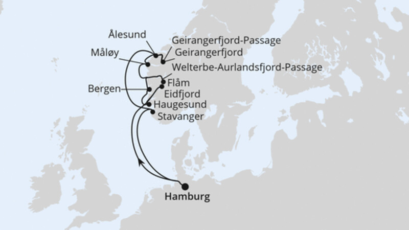 Norwegens Fjord-Weltnaturerbe ab Hamburg 2 Norwegens Fjord-Weltnaturerbe ab Hamburg 2