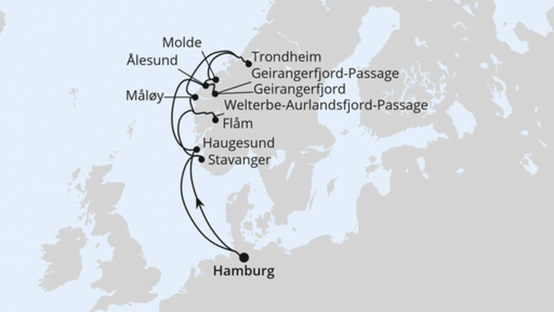 Norwegens Fjord-Weltnaturerbe ab Hamburg 2 Norwegens Fjord-Weltnaturerbe ab Hamburg 2