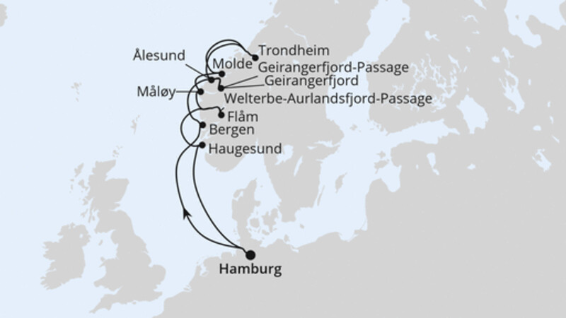 Norwegens Fjord-Weltnaturerbe ab Hamburg 2 Norwegens Fjord-Weltnaturerbe ab Hamburg 2