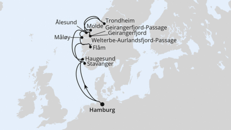 Norwegens Fjord-Weltnaturerbe ab Hamburg 2 Norwegens Fjord-Weltnaturerbe ab Hamburg 2