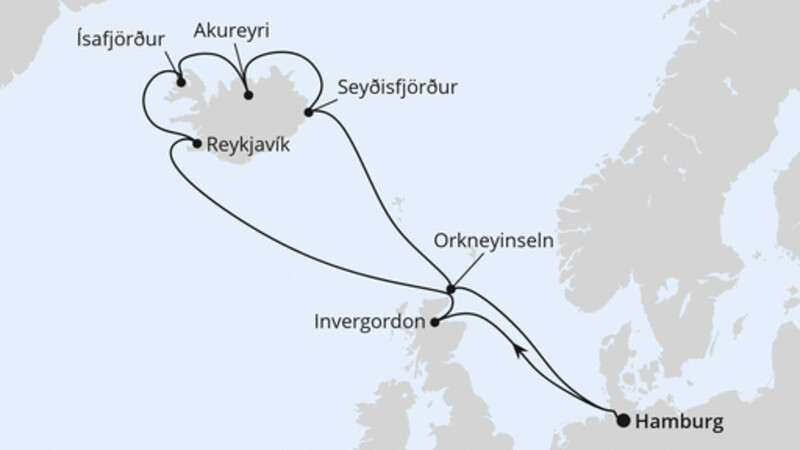 Island-Rundreise ab Hamburg Island-Rundreise ab Hamburg