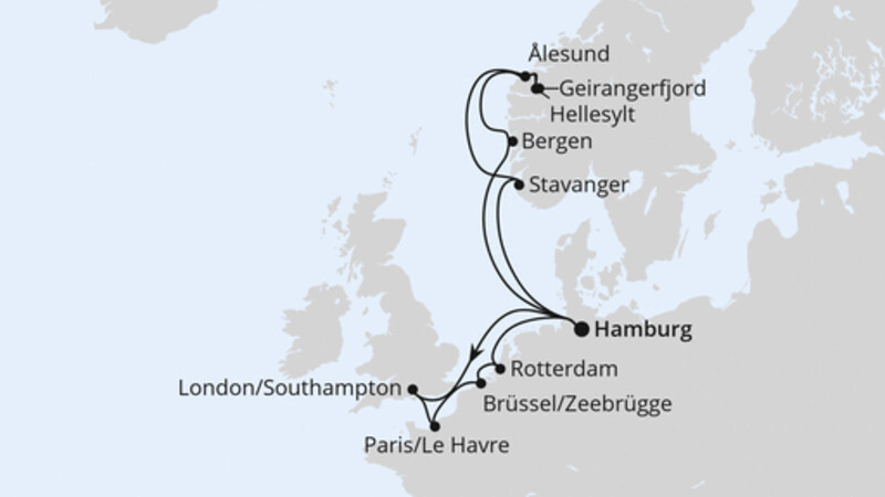 Metropolen & Norwegen ab Hamburg