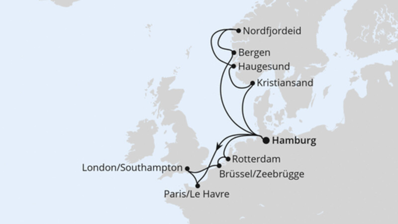 Metropolen & Norwegen ab Hamburg