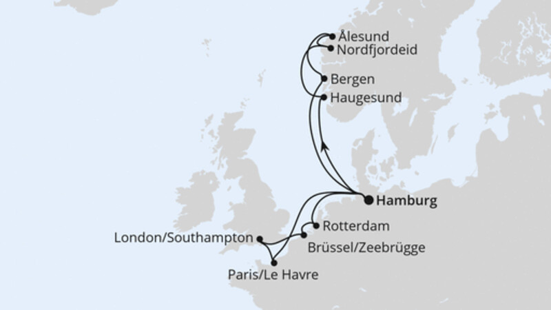 Metropolen & Norwegen ab Hamburg Metropolen & Norwegen ab Hamburg