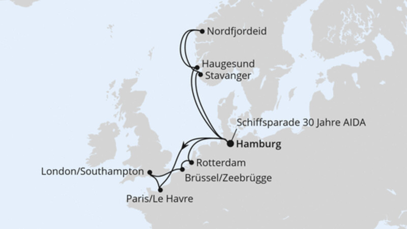 Metropolen & Norwegen ab Hamburg Metropolen & Norwegen ab Hamburg