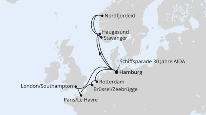 Metropolen & Norwegen ab Hamburg Metropolen & Norwegen ab Hamburg