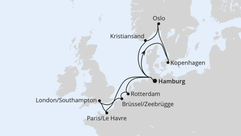 Metropolen & Skandinavien ab Hamburg Metropolen & Skandinavien ab Hamburg