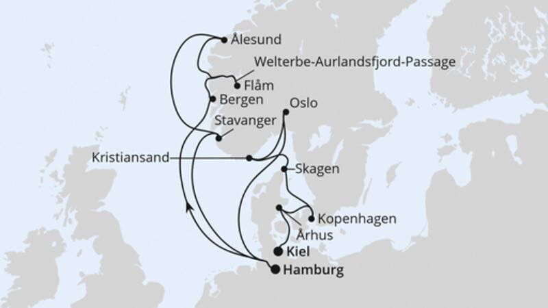 Große Skandinavien-Reise von Hamburg nach Kiel 1 Große Skandinavien-Reise von Hamburg nach Kiel 1