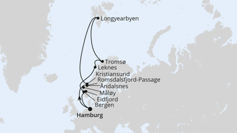 Norwegen mit Spitzbergen & Lofoten ab Hamburg Norwegen mit Spitzbergen & Lofoten ab Hamburg