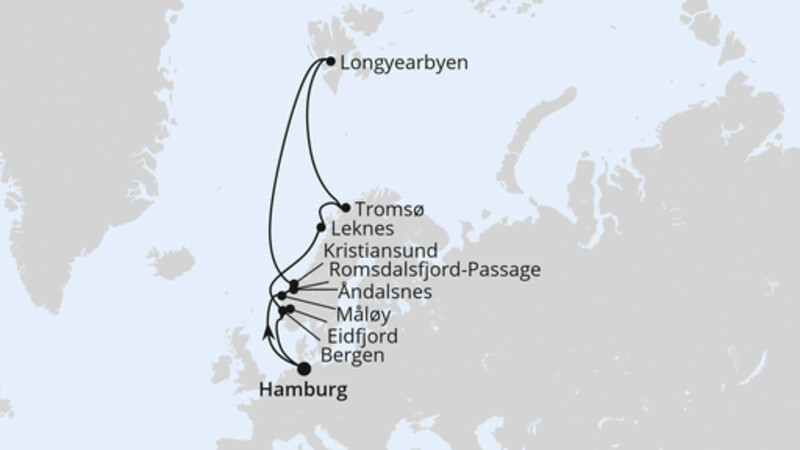 Norwegen mit Spitzbergen & Lofoten ab Hamburg Norwegen mit Spitzbergen & Lofoten ab Hamburg