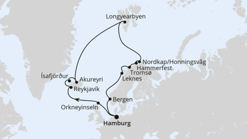 Highlights am Polarkreis ab Hamburg Highlights am Polarkreis ab Hamburg