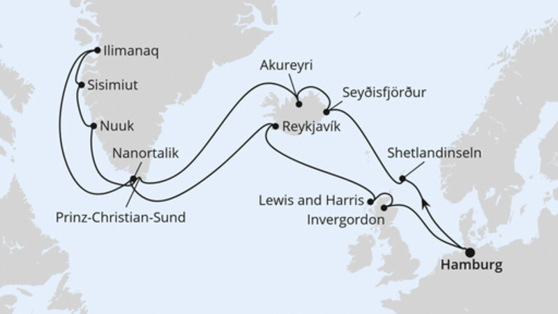 Island & Grönland ab Hamburg Island & Grönland ab Hamburg