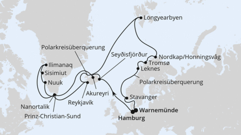 Island, Grönland & Spitzbergen ab Hamburg Island, Grönland & Spitzbergen ab Hamburg