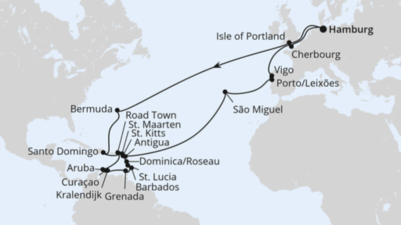 Große Winterpause Karibik mit Bermuda Große Winterpause Karibik mit Bermuda