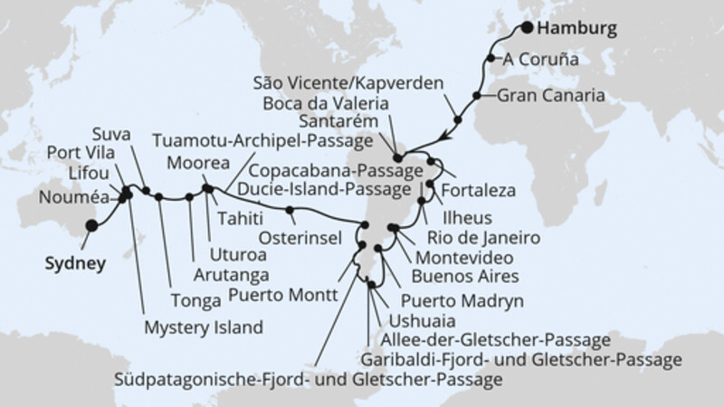 Von Hamburg nach Sydney Von Hamburg nach Sydney
