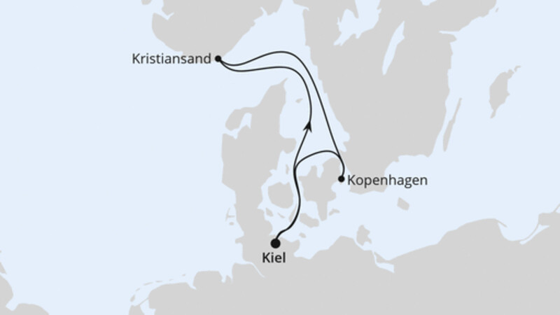 Kurzreise nach Kristiansand & Kopenhagen ab Kiel Kurzreise nach Kristiansand & Kopenhagen ab Kiel