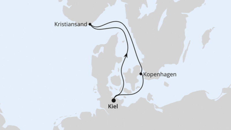 Kurzreise nach Kristiansand & Kopenhagen ab Kiel Kurzreise nach Kristiansand & Kopenhagen ab Kiel