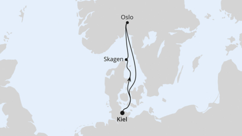 Kurzreise nach Norwegen & Dänemark ab Kiel 1 Kurzreise nach Norwegen & Dänemark ab Kiel 1