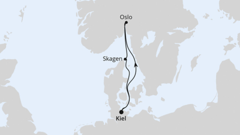 Kurzreise nach Oslo & Skagen ab Kiel Kurzreise nach Oslo & Skagen ab Kiel