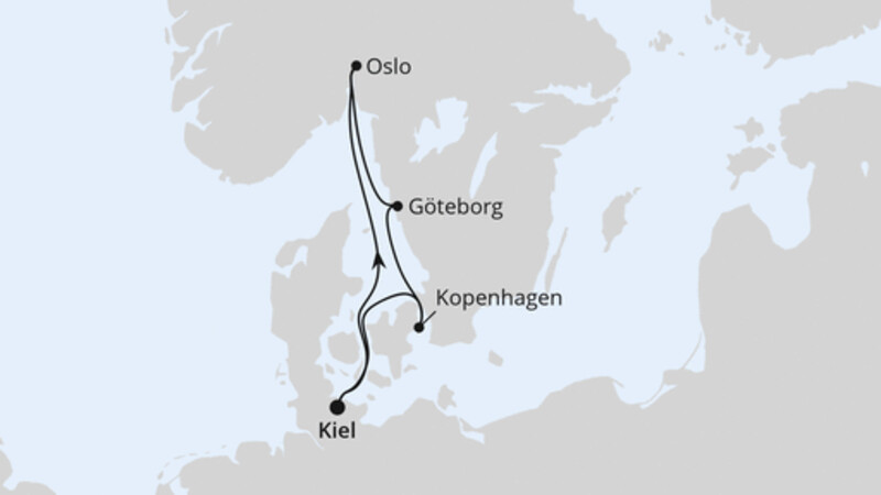 Kurzreise skandinavische Städte ab Kiel Kurzreise skandinavische Städte ab Kiel