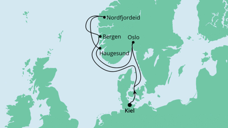 Norwegen ab Kiel 1