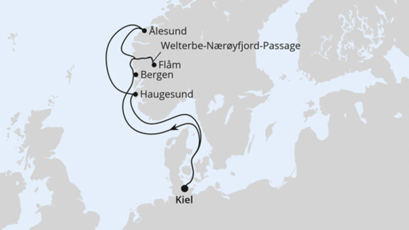 Norwegens Welterbe ab Kiel Norwegens Welterbe ab Kiel
