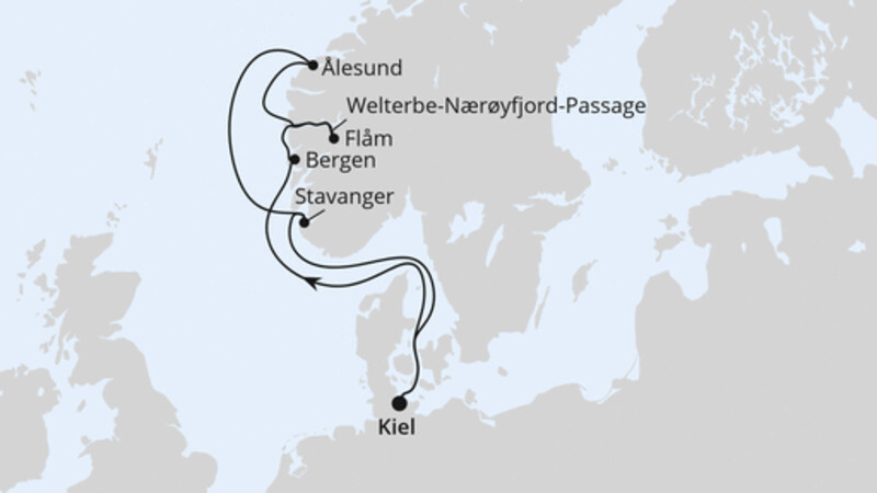 Norwegens Welterbe ab Kiel 1 Norwegens Welterbe ab Kiel 1