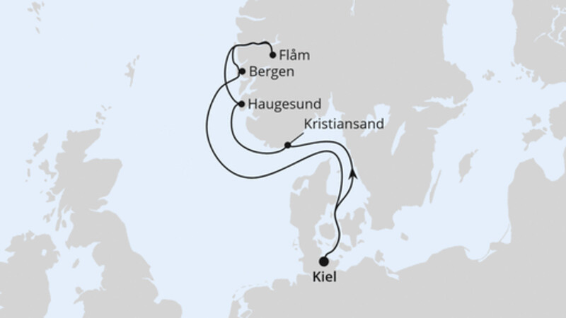 Norwegens Welterbe ab Kiel 1 Norwegens Welterbe ab Kiel 1
