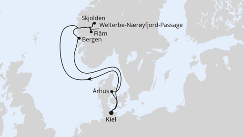 Norwegen mit Sognefjord ab Kiel Norwegen mit Sognefjord ab Kiel