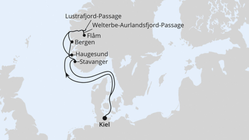 Norwegens Welterbe ab Kiel 1 Norwegens Welterbe ab Kiel 1