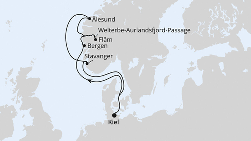 Norwegens Welterbe ab Kiel Norwegens Welterbe ab Kiel