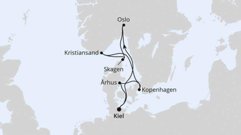 Skandinavische Highlights ab Kiel Skandinavische Highlights ab Kiel