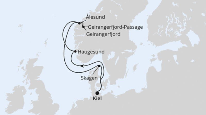 Norwegens Welterbe ab Kiel Norwegens Welterbe ab Kiel