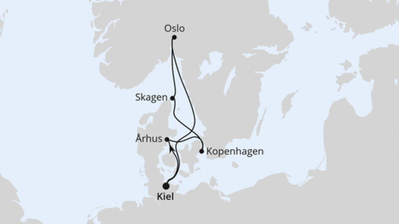 Skandinavische Highlights ab Kiel Skandinavische Highlights ab Kiel