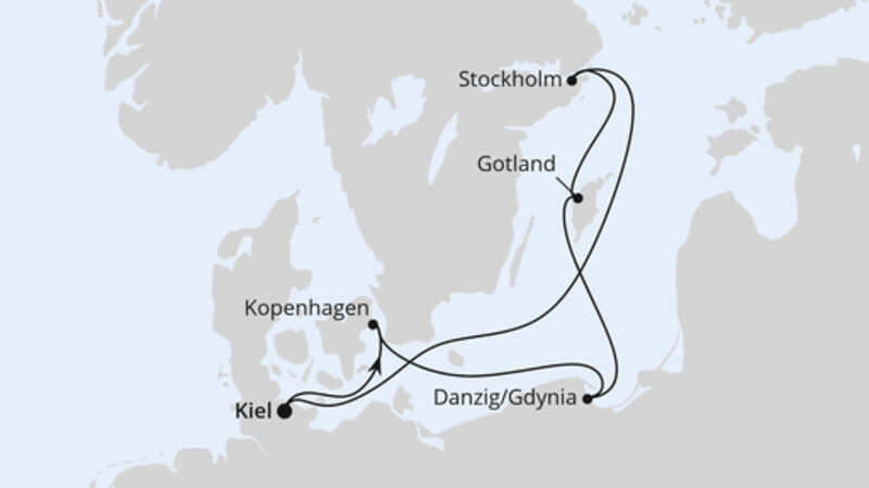 Schweden, Polen & Dänemark ab Kiel Schweden, Polen & Dänemark ab Kiel