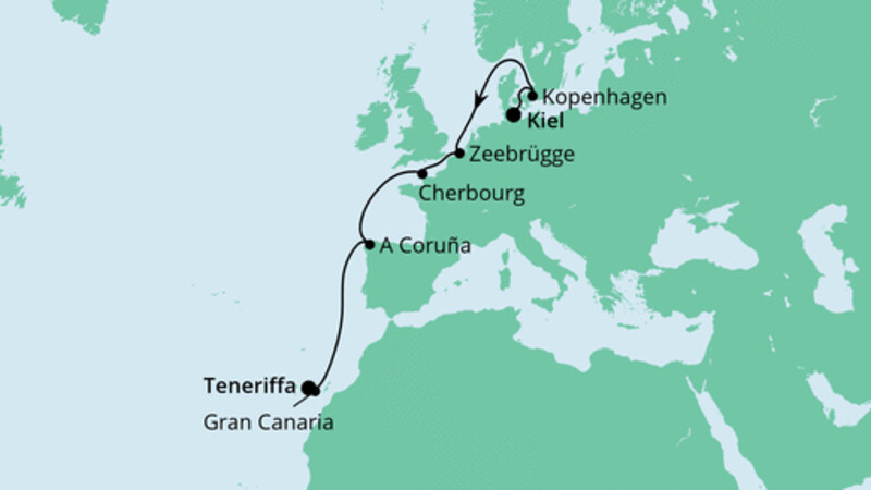 Von Kiel nach Teneriffa