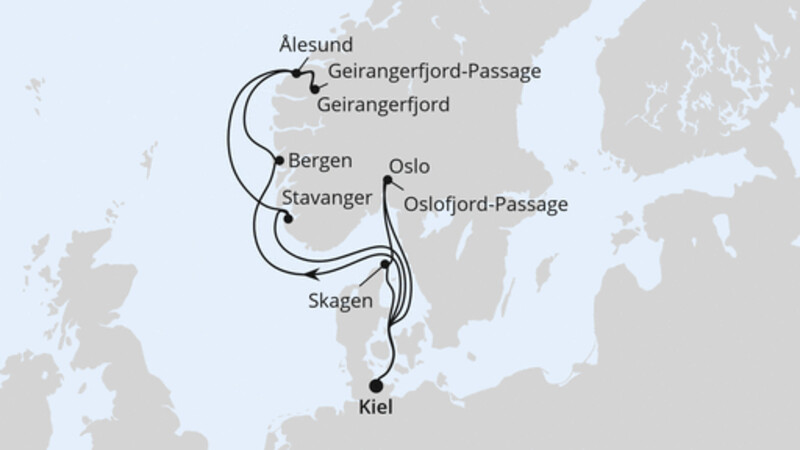 Norwegen & Dänemark ab Kiel 2 Norwegen & Dänemark ab Kiel 2