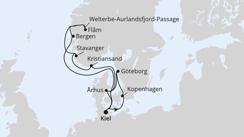Norwegens Welterbe mit Schweden & Dänemark ab Kiel Norwegens Welterbe mit Schweden & Dänemark ab Kiel