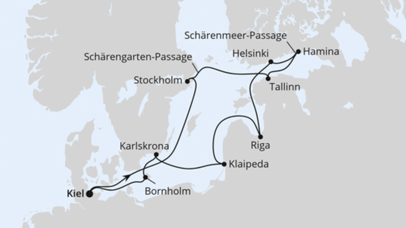 Schärengärten der Ostsee ab Kiel Schärengärten der Ostsee ab Kiel