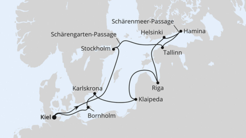 Schärengärten der Ostsee ab Kiel Schärengärten der Ostsee ab Kiel