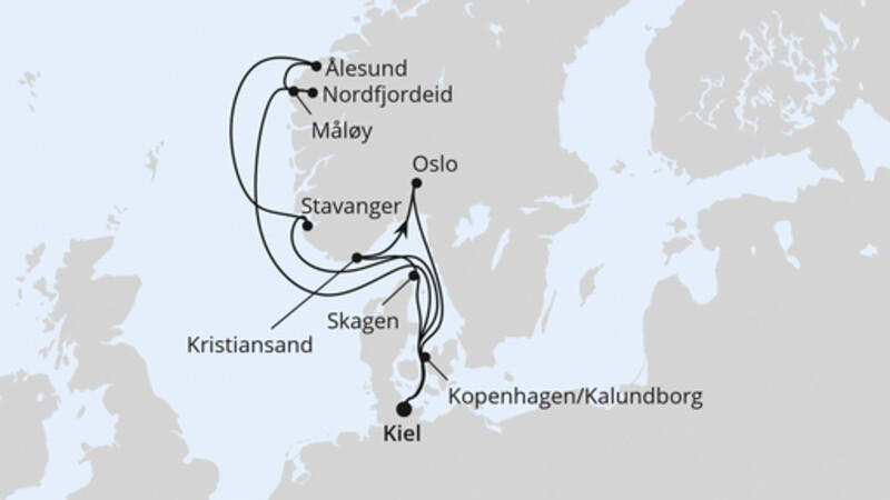 Skandinavien ab Kiel