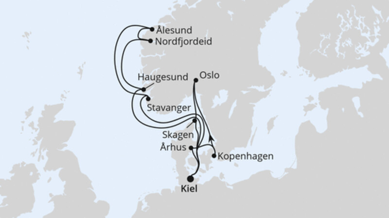 Große Skandinavienreise ab Kiel
