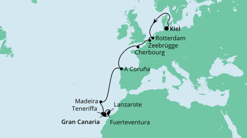 Von Kiel nach Gran Canaria