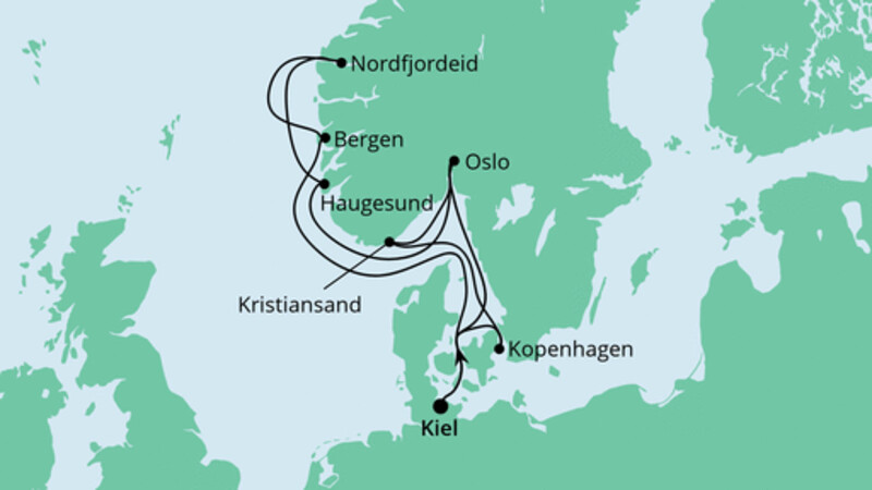 Skandinavien ab Kiel 1
