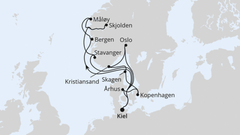 Große Skandinavien-Reise ab Kiel 1 Große Skandinavien-Reise ab Kiel 1